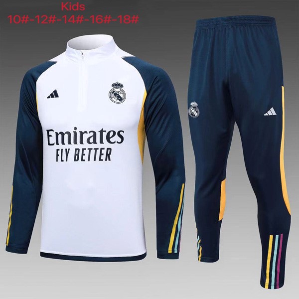 Bambino Felpa Real Madrid 2024 Bianco Blu